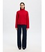 Selected Femme SLFKAMMA LS Knit Roll Neck - Equestrian Red