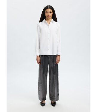 Selected Femme SLFMARGOT MW Wide Pant - Black