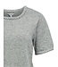 Object OBJAGATHE S/S RE Knit Pullover - Medium Grey Melange, Detail: Silver Lurex