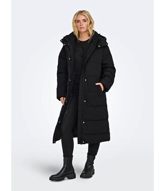 JDY JDYMAJA Long Padded Jacket - Black