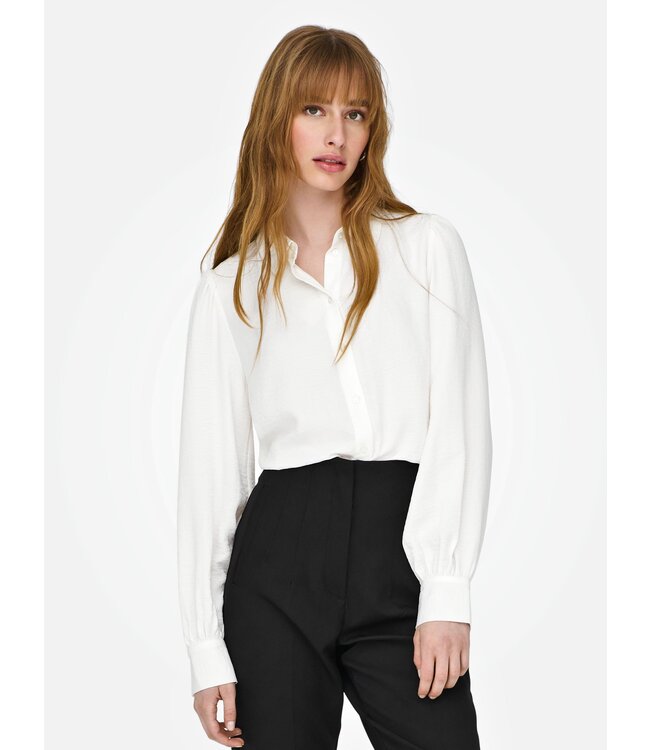 JDY JDYDIVYA Life L/S Puff Shirt - Cloud Dancer