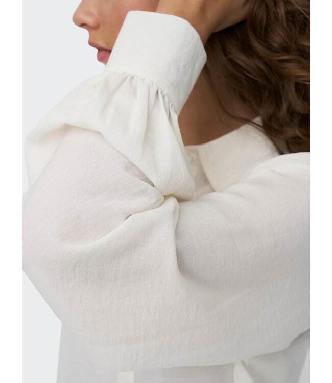 JDY JDYDIVYA Life L/S Puff Shirt - Cloud Dancer