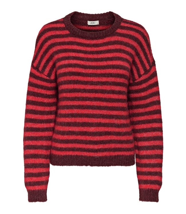 JDY JDYZOEY Life L/S On Dropsh Pull - Maroon Banner SALSA