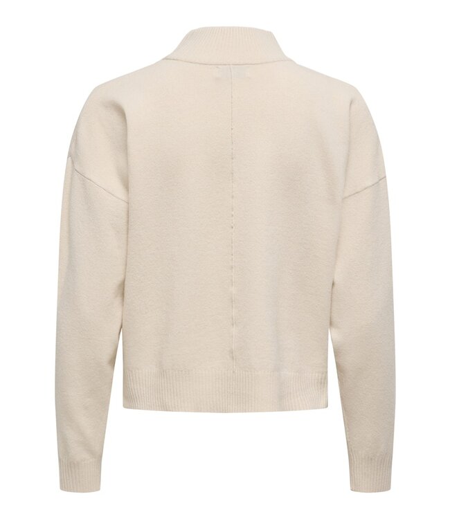 JDY JDYAMORE Life L/S HN Pullover - Whitecap Gray Melange