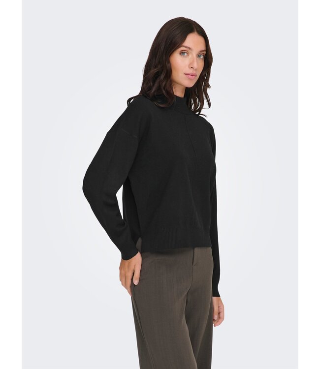 JDY JDYAMORE Life L/S HN Pullover - Black