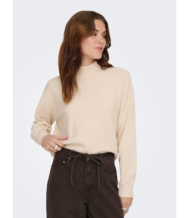 JDY JDYAMORE Life L/S HN Pullover - Salsa Melange