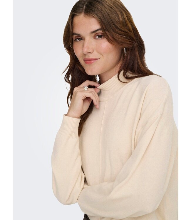 JDY JDYAMORE Life L/S HN Pullover - Salsa Melange