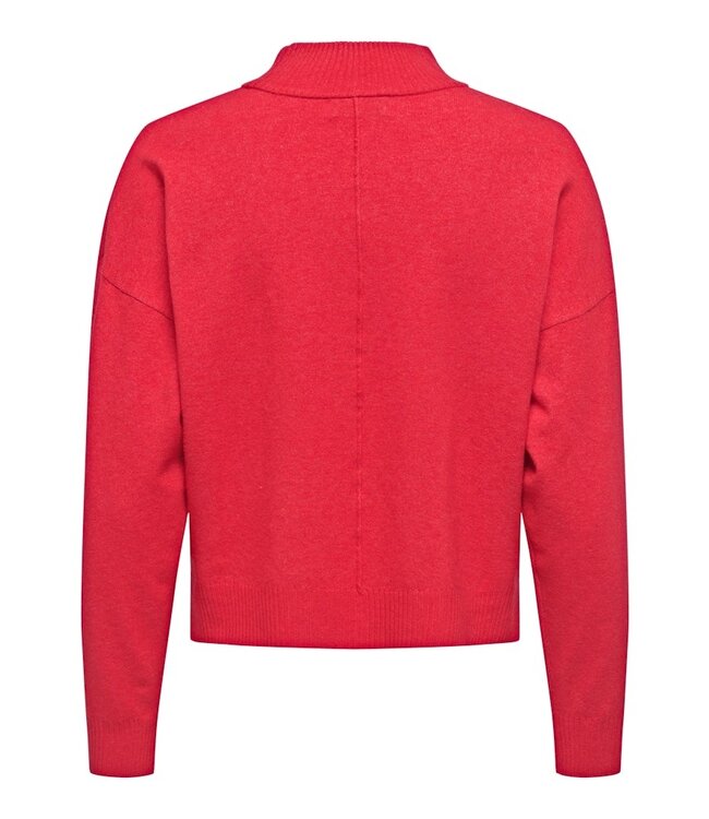 JDY JDYAMORE Life L/S HN Pullover - Salsa Melange