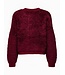 JDY JDYEIRA Life L/S O-Neck Cardigan - Cabernet