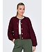 JDY JDYEIRA Life L/S O-Neck Cardigan - Cabernet