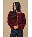 JDY JDYEIRA Life L/S O-Neck Cardigan - Cabernet