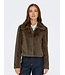 JDY JDYMACY Life Faux Fur Jacket - Teak