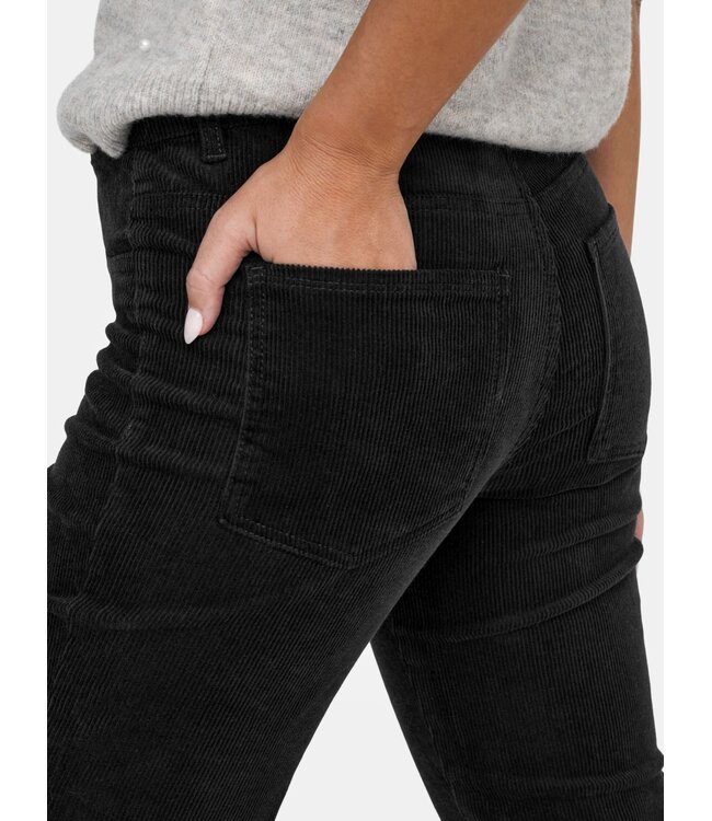 JDY JDYSALONE MW Flared Corduroy Pant - Black