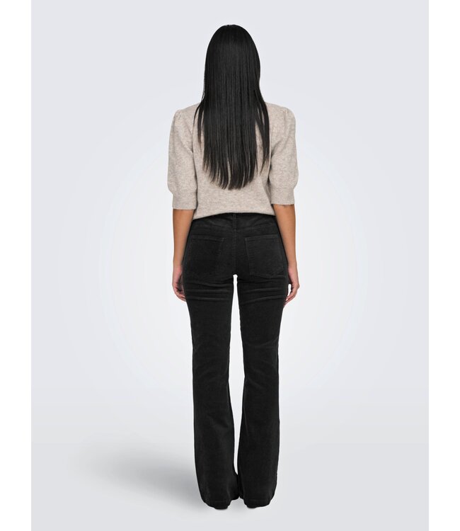 JDY JDYSALONE MW Flared Corduroy Pant - Black