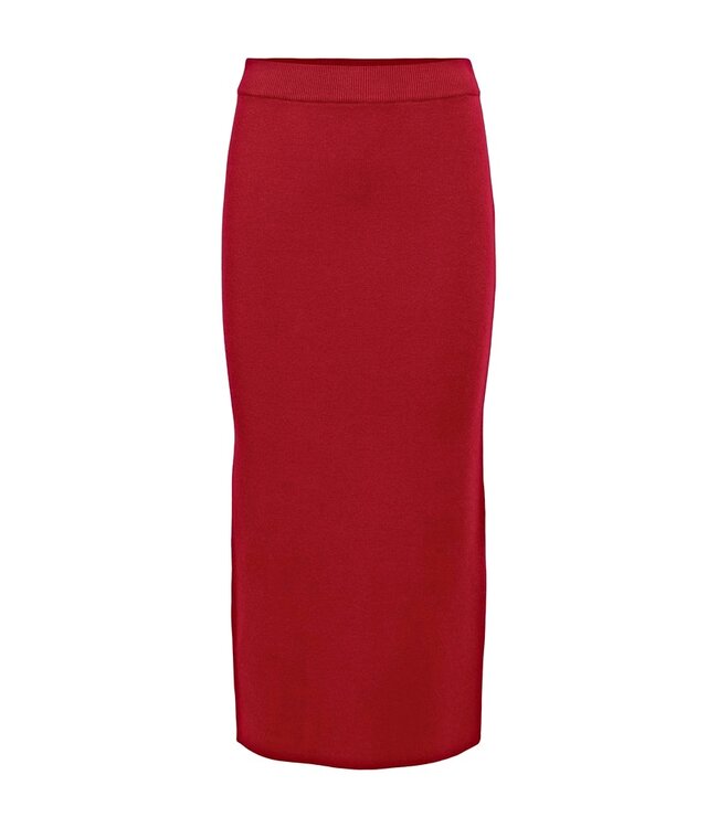 Object OBJREYNARD HW Knit Skirt - Karanda Red