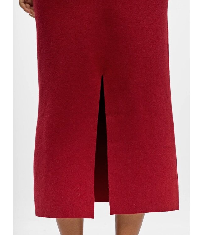Object OBJREYNARD HW Knit Skirt - Karanda Red