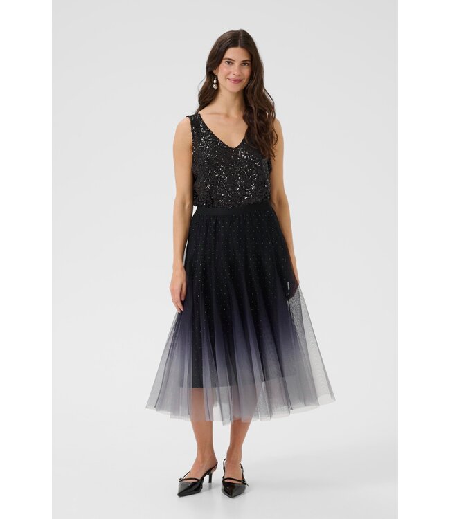 CREAM CRGlittery Mesh Dress - Windward Blue