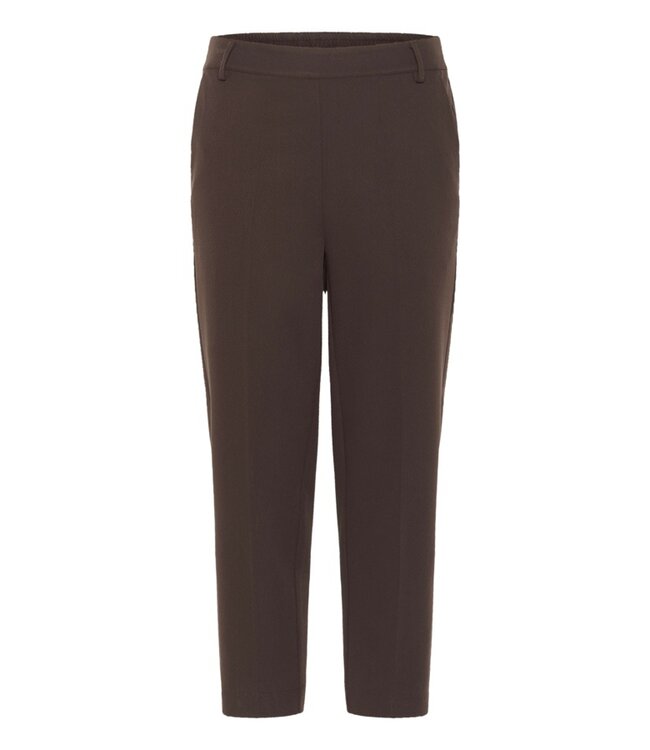 KAFFE KAsakura HW Cropped Pants - Black Coffee