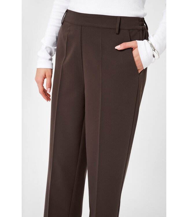 KAFFE KAsakura HW Cropped Pants - Black Coffee