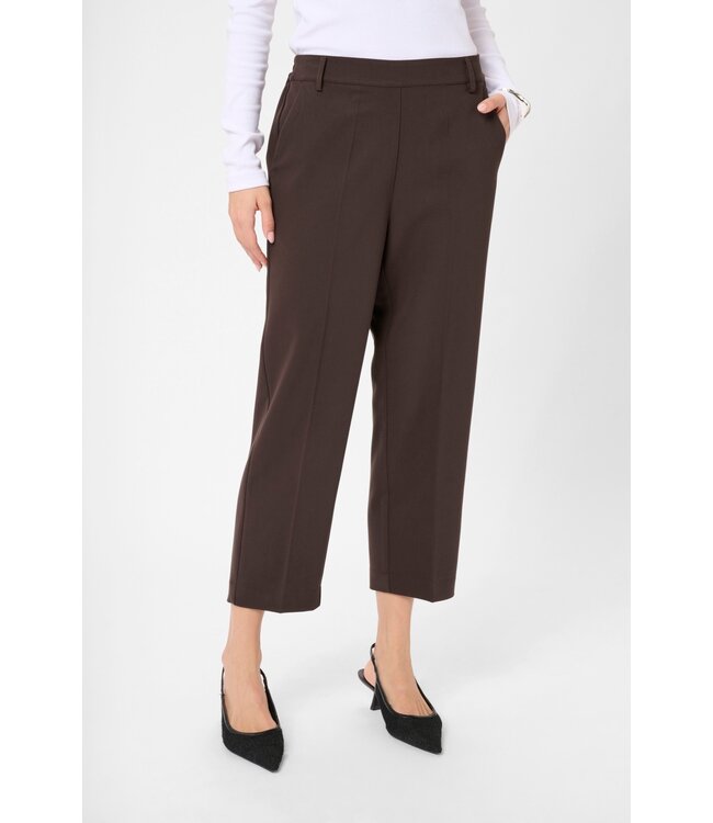 KAFFE KAsakura HW Cropped Pants - Black Coffee