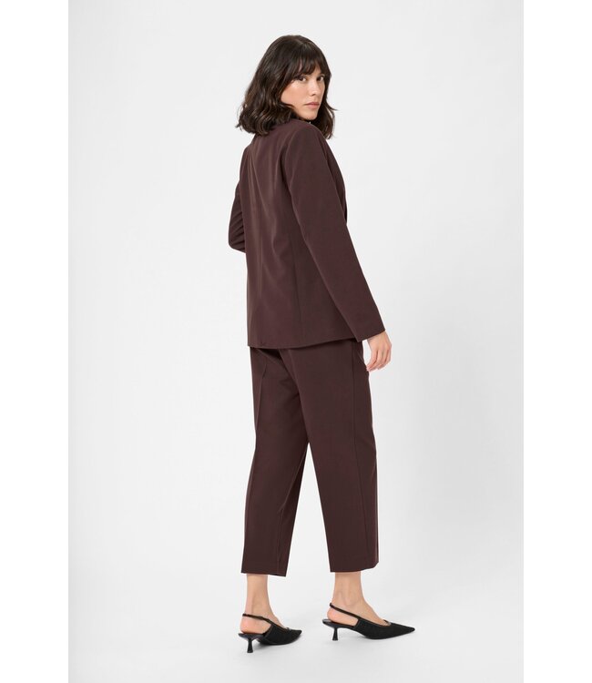 KAFFE KAsakura HW Cropped Pants - Black Coffee