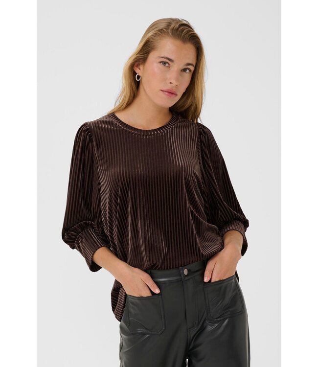 KAFFE KAcaca Blouse - Black Coffee