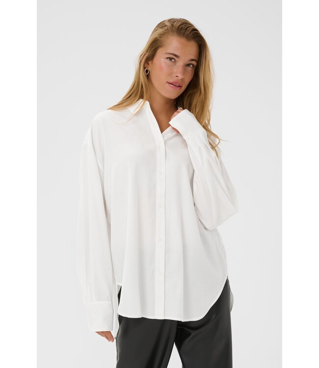 KAFFE KAida Shirt - Chalk