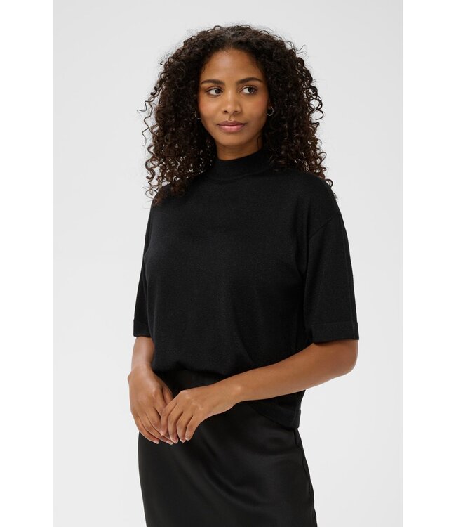 KAFFE KAregina Turtleneck Pullover - Black