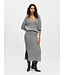 Object OBJKORA Knit MW RE Skirt - Silver Lurex