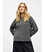 Object OBJJUNO L/S LO O-Neck Knit - Dark Grey Melange