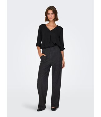 JDY JDYMARY Geggo One Lurex Pant - Black SILVER PINSTRIPE