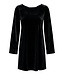 JDY JDYVICTORY L/S Velvet Bow Dress - Black detail: Bow