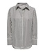 JDY JDYVESPER L/S Loose Shirt - Cloud Dancer: Chocolate Torte Stripes