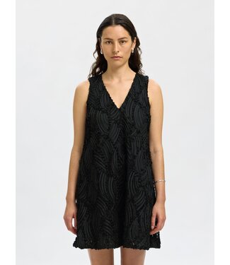 Selected Femme SLFSABINE Regular SL Short Dress - Black