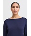 b.young BYMOBBE Boatneck Jumper - Evening Blue