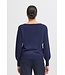 b.young BYMOBBE Boatneck Jumper - Evening Blue