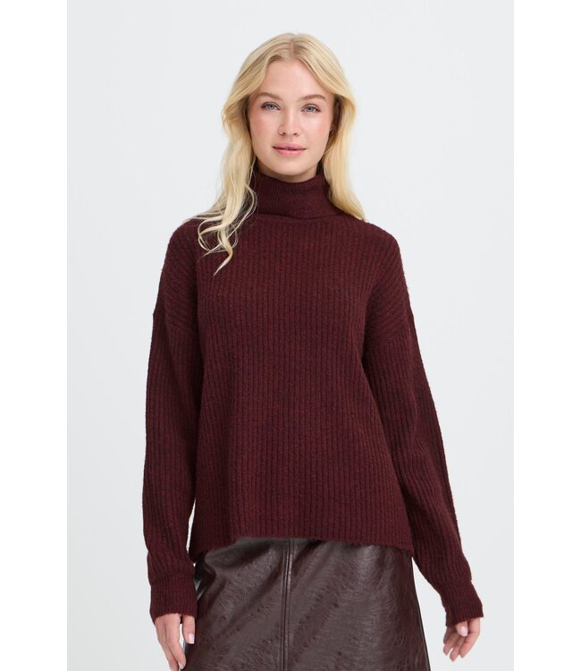 b.young BYONEMA Rollneck - Port Royale Melange