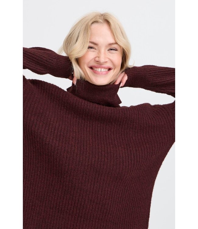 b.young BYONEMA Rollneck - Port Royale Melange