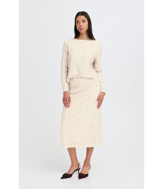 b.young BYPARY Skirt - Oatmeal