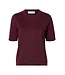 Selected Femme SLFLURA Lurex 2/4 Knit O-Neck - Fig Lurex