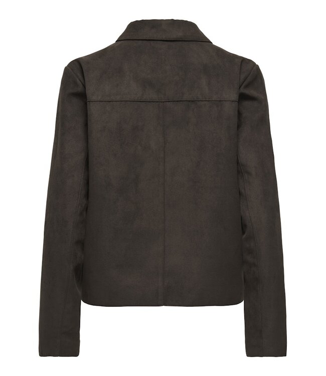 JDY JDYNICO Faux Suede Jacket - Chocolate Torte