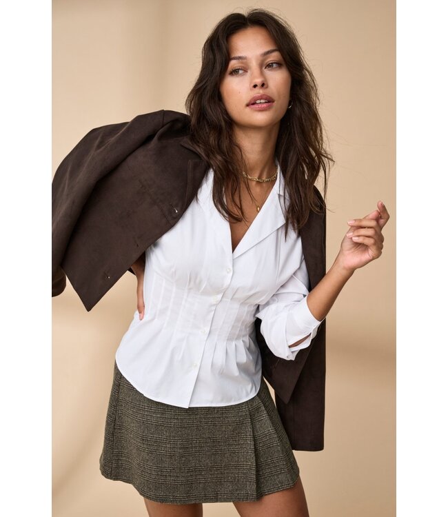 JDY JDYNICO Faux Suede Jacket - Chocolate Torte