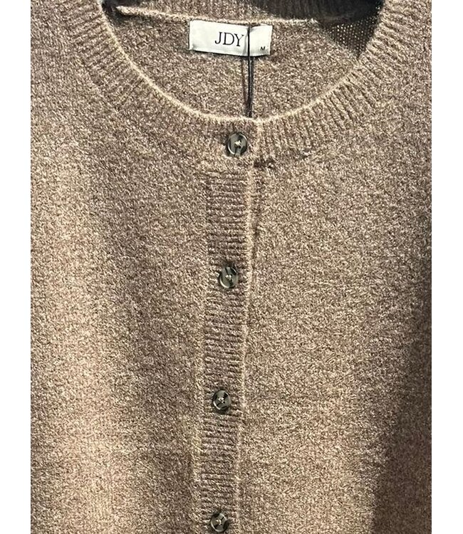 JDY JDYCHLOE L/S Cardigan - Fossil Melange