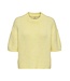 JDY JDYLINEA S/S Knit O-Neck Pullover - Pastel Yellow