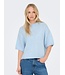 JDY JDYLINEA S/S Knit O-Neck Pullover - Cashmere Blue