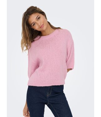 JDY JDYLINEA S/S Knit O-Neck Pullover - Fragrant Lilac