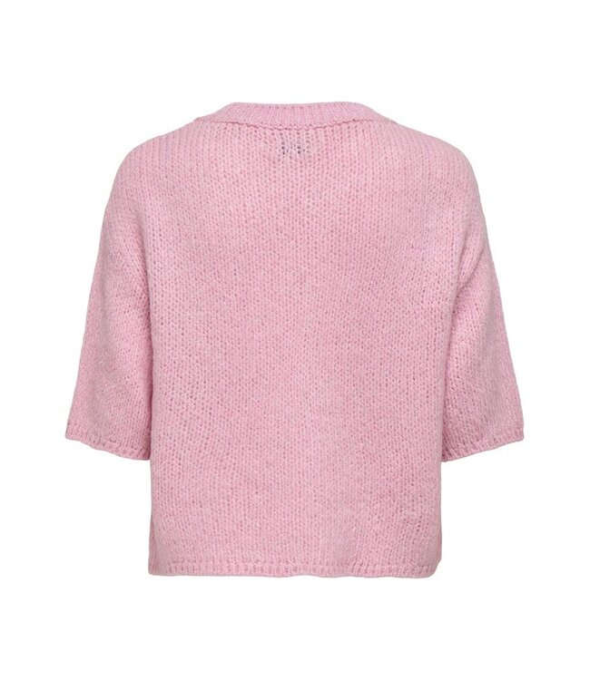 JDY JDYLINEA S/S Knit O-Neck Pullover - Fragrant Lilac