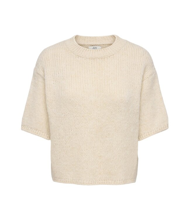JDY JDYLINEA S/S Knit O-Neck Pullover - Birch