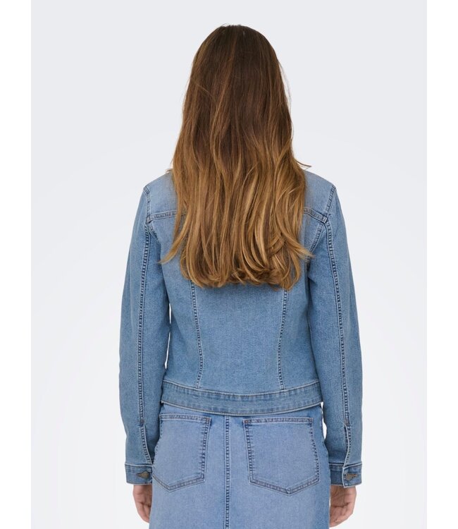 JDY JDYMOON L/S Denim Jacket - Medium Blue Denim
