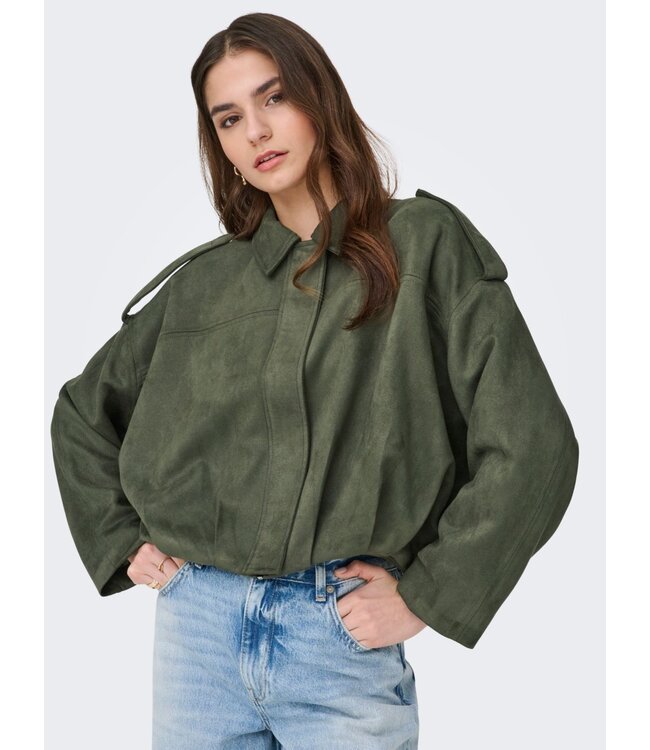 JDY JDYNIA Faux Suede Bat Jacket - Thym
